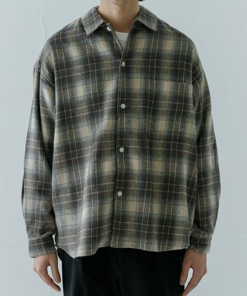 URBAN RESEARCH / アーバンリサーチ シャツ・ブラウス | オンブレーネルシャツ | 詳細4