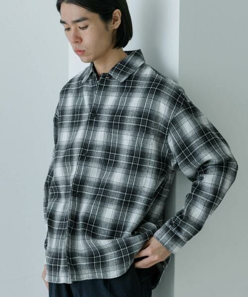 URBAN RESEARCH / アーバンリサーチ シャツ・ブラウス | オンブレーネルシャツ | 詳細13