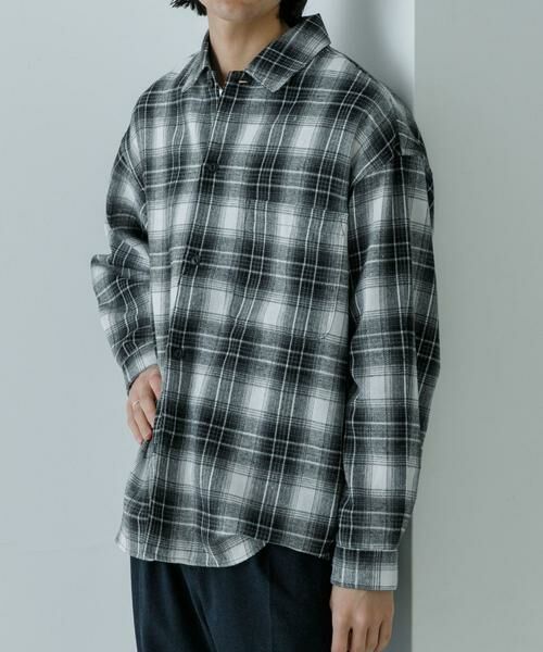 URBAN RESEARCH / アーバンリサーチ シャツ・ブラウス | オンブレーネルシャツ | 詳細14