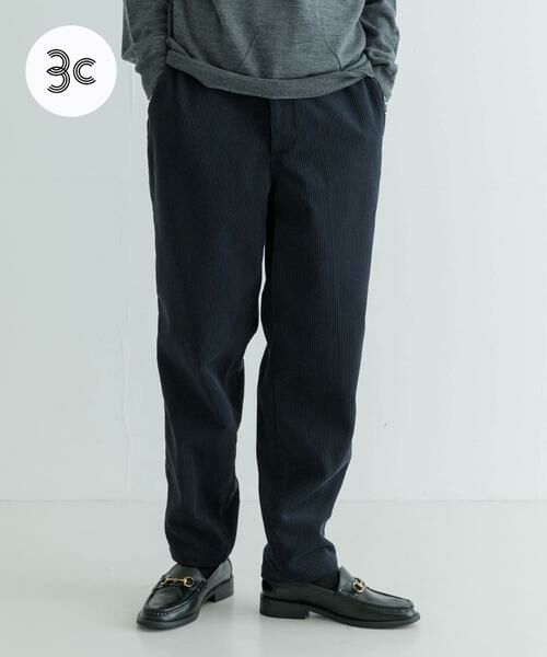 URBAN RESEARCH/アーバンリサーチ 『セットアップ対応』new basic SOLOTEXコーデュロイイージーパンツ ネイビー L
