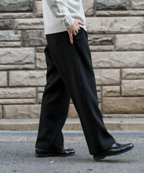 URBAN RESEARCH / アーバンリサーチ その他パンツ | 『UR TECH』『蓄熱』フリースタックストレートイージースラックス | 詳細4