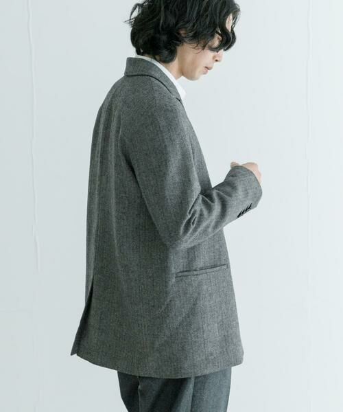 URBAN RESEARCH / アーバンリサーチ その他アウター | 『セットアップ対応』new basic ヘリンボーンセミダブルジャケット | 詳細4