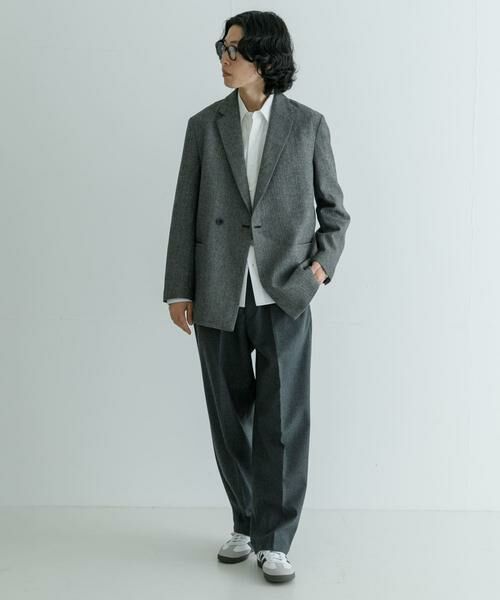 URBAN RESEARCH / アーバンリサーチ その他アウター | 『セットアップ対応』new basic ヘリンボーンセミダブルジャケット | 詳細5