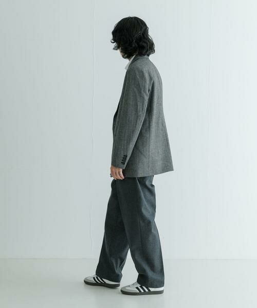 URBAN RESEARCH / アーバンリサーチ その他アウター | 『セットアップ対応』new basic ヘリンボーンセミダブルジャケット | 詳細6