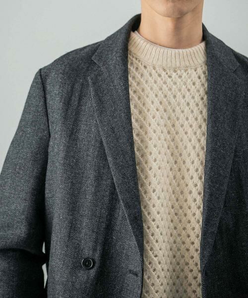 URBAN RESEARCH / アーバンリサーチ その他アウター | 『セットアップ対応』new basic ヘリンボーンセミダブルジャケット | 詳細14