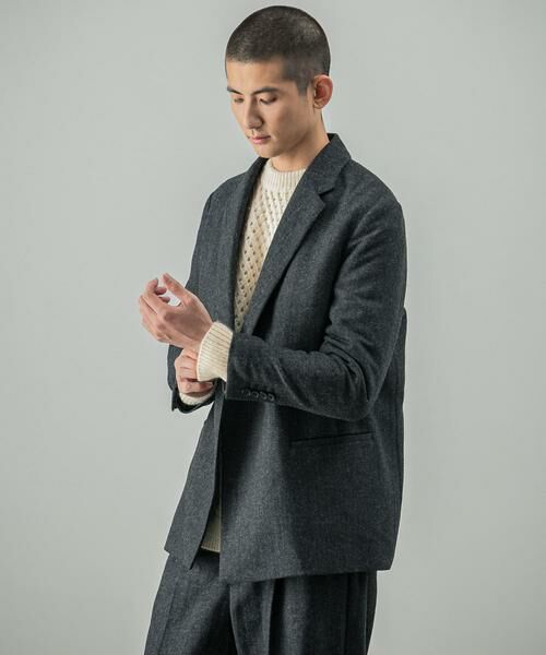 URBAN RESEARCH / アーバンリサーチ その他アウター | 『セットアップ対応』new basic ヘリンボーンセミダブルジャケット | 詳細15
