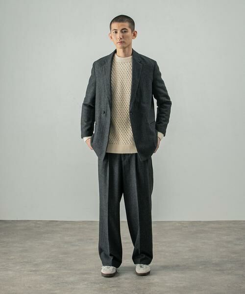 URBAN RESEARCH / アーバンリサーチ その他アウター | 『セットアップ対応』new basic ヘリンボーンセミダブルジャケット | 詳細18