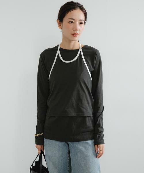 URBAN RESEARCH/アーバンリサーチ レイヤードデザインカットソー カーキ FREE