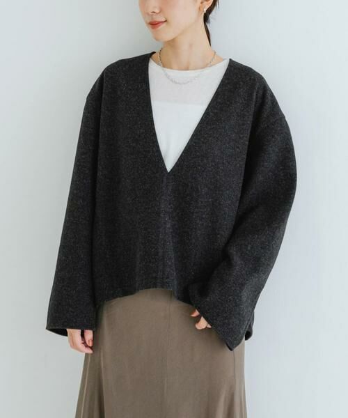 URBAN RESEARCH / アーバンリサーチ Tシャツ | ウールライクVネックトップス | 詳細12