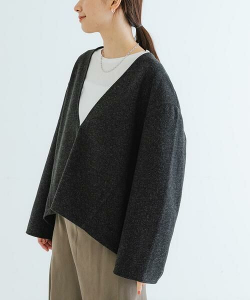 URBAN RESEARCH / アーバンリサーチ Tシャツ | ウールライクVネックトップス | 詳細13