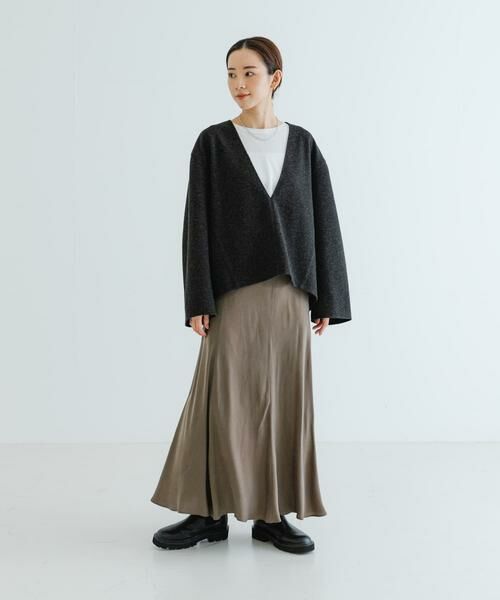 URBAN RESEARCH / アーバンリサーチ Tシャツ | ウールライクVネックトップス | 詳細17