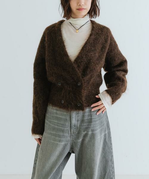URBAN RESEARCH / アーバンリサーチ カーディガン・ボレロ | アルパカシャギーダブルカーディガン | 詳細3