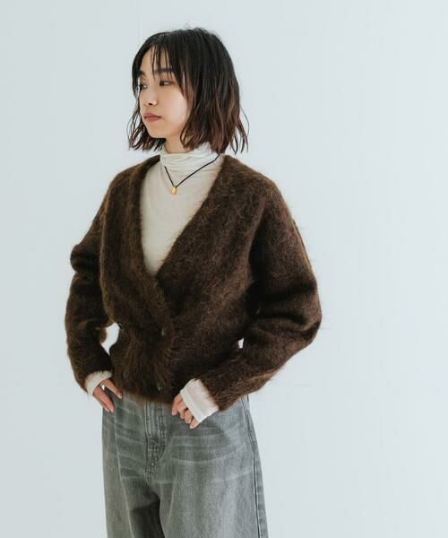 URBAN RESEARCH / アーバンリサーチ カーディガン・ボレロ | アルパカシャギーダブルカーディガン | 詳細5