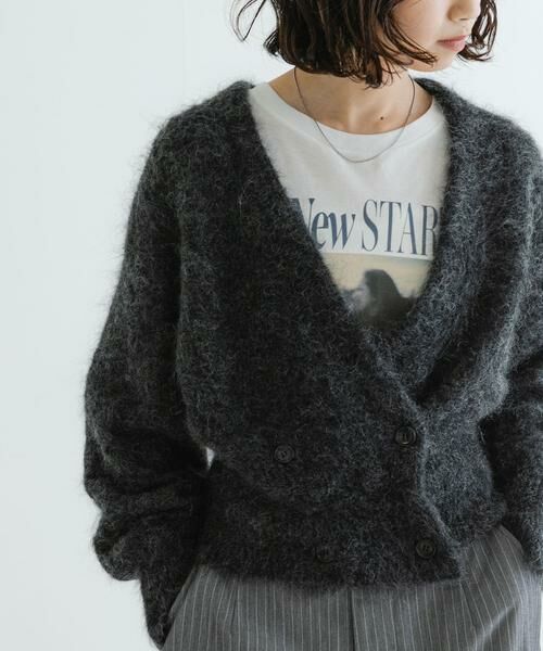 URBAN RESEARCH / アーバンリサーチ カーディガン・ボレロ | アルパカシャギーダブルカーディガン | 詳細14