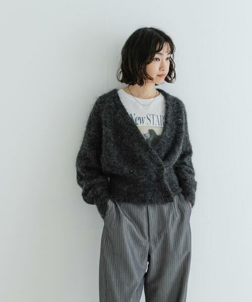 URBAN RESEARCH / アーバンリサーチ カーディガン・ボレロ | アルパカシャギーダブルカーディガン | 詳細18