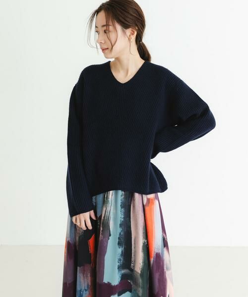 URBAN RESEARCH / アーバンリサーチ ニット・セーター | HAMILTON WOOL 畦Vネックニット | 詳細5
