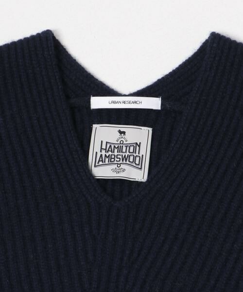 URBAN RESEARCH / アーバンリサーチ ニット・セーター | HAMILTON WOOL 畦Vネックニット | 詳細9