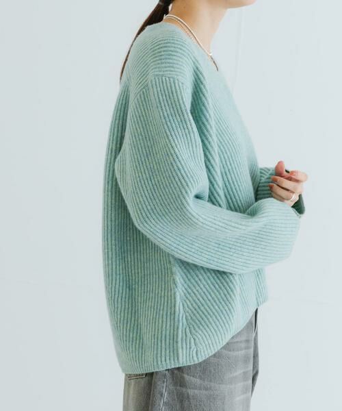 URBAN RESEARCH / アーバンリサーチ ニット・セーター | HAMILTON WOOL 畦Vネックニット | 詳細15