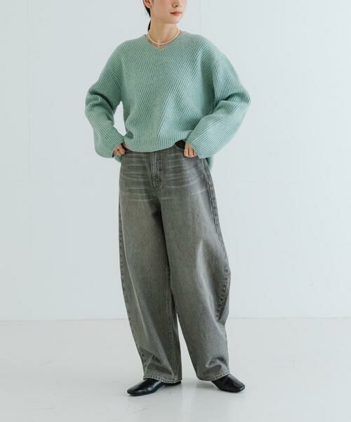 URBAN RESEARCH / アーバンリサーチ ニット・セーター | HAMILTON WOOL 畦Vネックニット | 詳細17