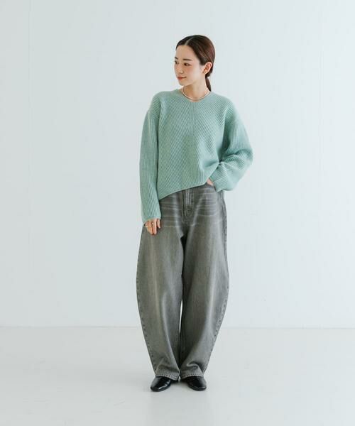 URBAN RESEARCH / アーバンリサーチ ニット・セーター | HAMILTON WOOL 畦Vネックニット | 詳細19