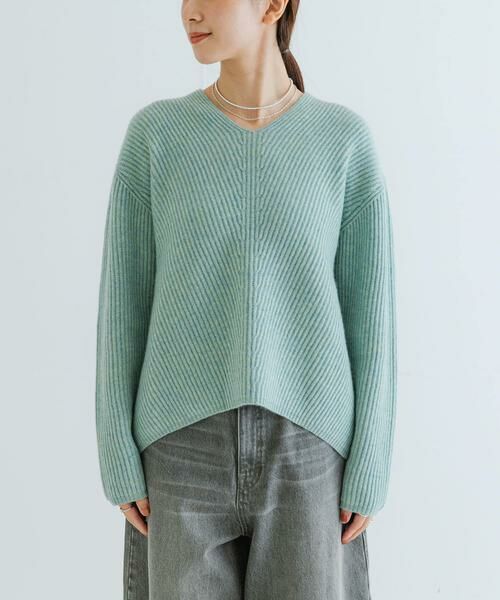 URBAN RESEARCH / アーバンリサーチ ニット・セーター | HAMILTON WOOL 畦Vネックニット | 詳細21