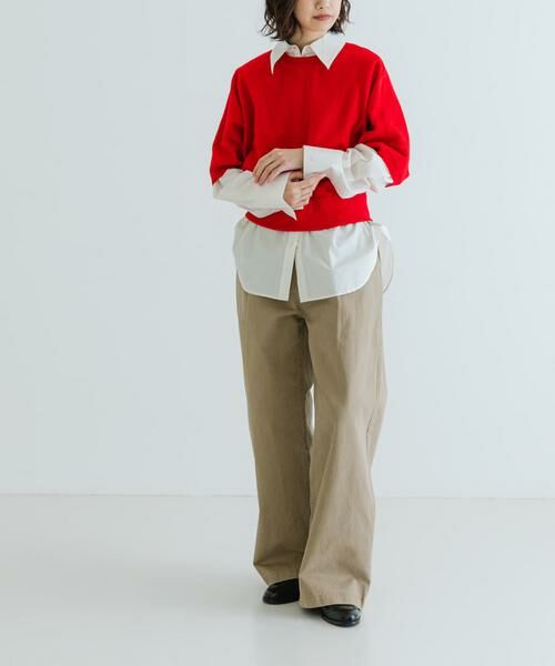 URBAN RESEARCH / アーバンリサーチ ニット・セーター | ウールハーフスリーブドルマンニット | 詳細6