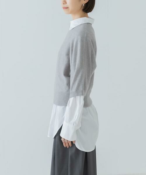 URBAN RESEARCH / アーバンリサーチ ニット・セーター | ウールハーフスリーブドルマンニット | 詳細19