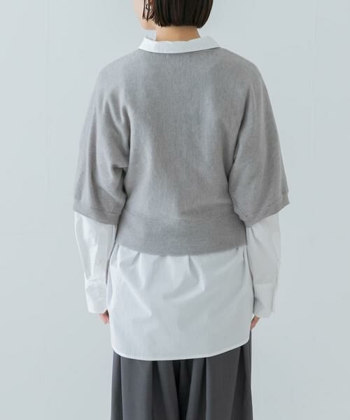 URBAN RESEARCH / アーバンリサーチ ニット・セーター | ウールハーフスリーブドルマンニット | 詳細20