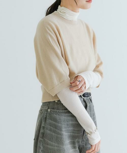 URBAN RESEARCH / アーバンリサーチ ニット・セーター | ウールハーフスリーブドルマンニット | 詳細24