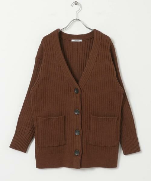 URBAN RESEARCH / アーバンリサーチ カーディガン・ボレロ | ウールワイドリブVネックカーディガン | 詳細11