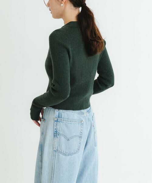 URBAN RESEARCH / アーバンリサーチ カーディガン・ボレロ | シャツカラーリブニットカーディガン | 詳細4