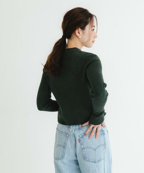 URBAN RESEARCH / アーバンリサーチ カーディガン・ボレロ | シャツカラーリブニットカーディガン | 詳細5