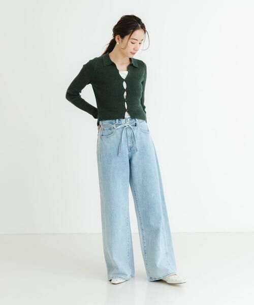URBAN RESEARCH / アーバンリサーチ カーディガン・ボレロ | シャツカラーリブニットカーディガン | 詳細7
