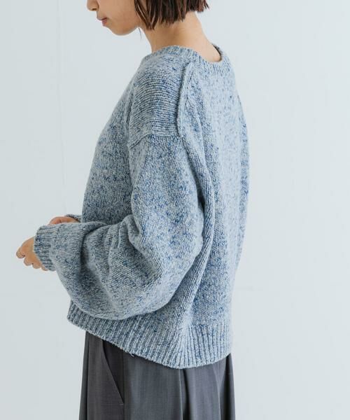 URBAN RESEARCH / アーバンリサーチ ニット・セーター | 『WEB限定』カラーメランジエアリークルーネックニット | 詳細2