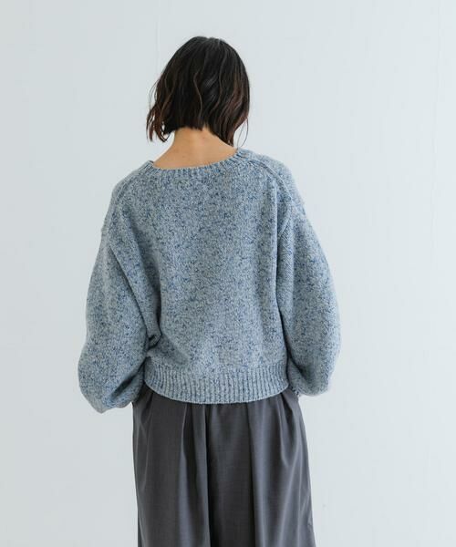 URBAN RESEARCH / アーバンリサーチ ニット・セーター | 『WEB限定』カラーメランジエアリークルーネックニット | 詳細3