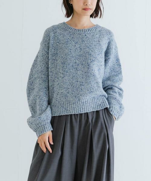 URBAN RESEARCH / アーバンリサーチ ニット・セーター | 『WEB限定』カラーメランジエアリークルーネックニット | 詳細4
