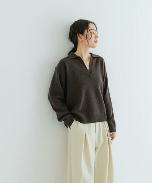 URBAN RESEARCH / アーバンリサーチ ニット・セーター | カシミヤ混強縮キーネックニットプルオーバー | 詳細5