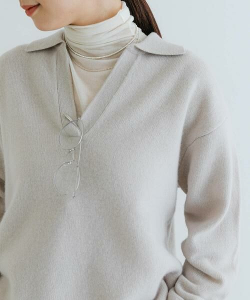 URBAN RESEARCH / アーバンリサーチ ニット・セーター | カシミヤ混強縮キーネックニットプルオーバー | 詳細13