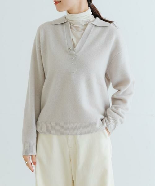 URBAN RESEARCH / アーバンリサーチ ニット・セーター | カシミヤ混強縮キーネックニットプルオーバー | 詳細14