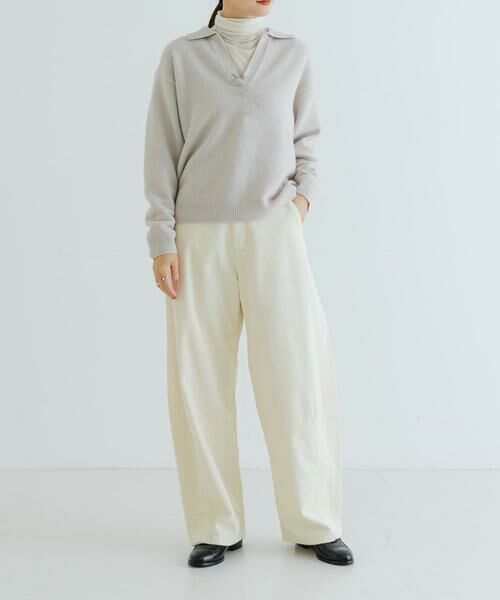 URBAN RESEARCH / アーバンリサーチ ニット・セーター | カシミヤ混強縮キーネックニットプルオーバー | 詳細16