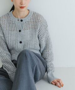 URBAN RESEARCH / アーバンリサーチ カーディガン・ボレロ | スパンコールメッシュニットカーディガン
