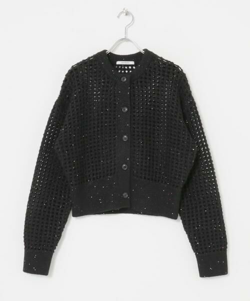 URBAN RESEARCH / アーバンリサーチ カーディガン・ボレロ | スパンコールメッシュニットカーディガン | 詳細11