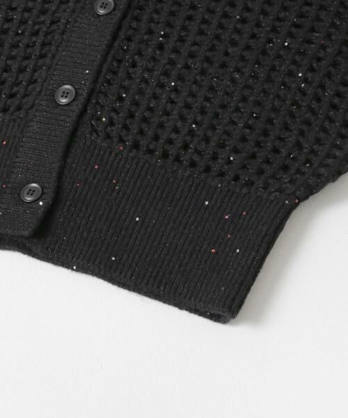 URBAN RESEARCH / アーバンリサーチ カーディガン・ボレロ | スパンコールメッシュニットカーディガン | 詳細12