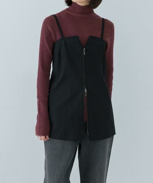 URBAN RESEARCH / アーバンリサーチ キャミソール・チューブトップ | 2wayジップビスチェ | 詳細1