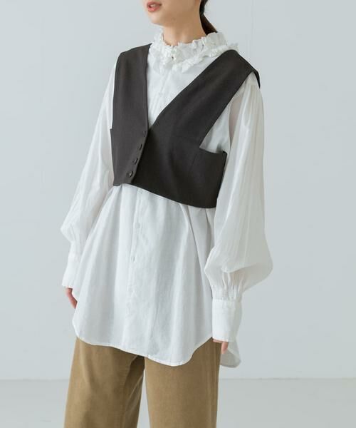 URBAN RESEARCH / アーバンリサーチ ベスト | Vネックショート丈ベスト | 詳細2