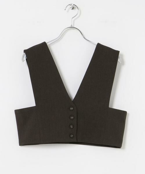 URBAN RESEARCH / アーバンリサーチ ベスト | Vネックショート丈ベスト | 詳細8