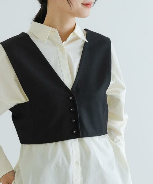 URBAN RESEARCH / アーバンリサーチ ベスト | Vネックショート丈ベスト | 詳細14