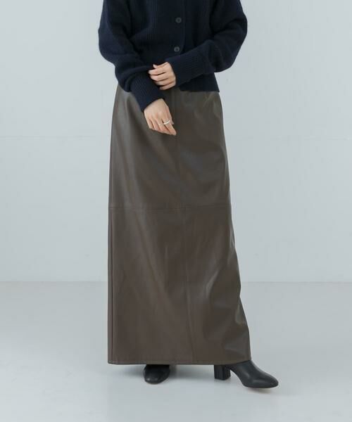 URBAN RESEARCH / アーバンリサーチ スカート | レザーライクマキシスカート | 詳細1