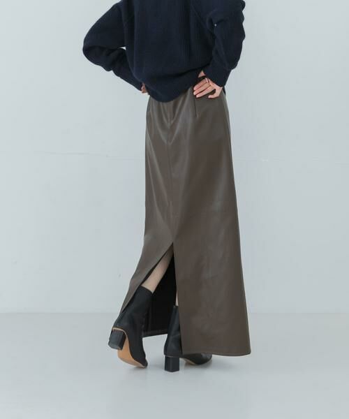 URBAN RESEARCH / アーバンリサーチ スカート | レザーライクマキシスカート | 詳細3