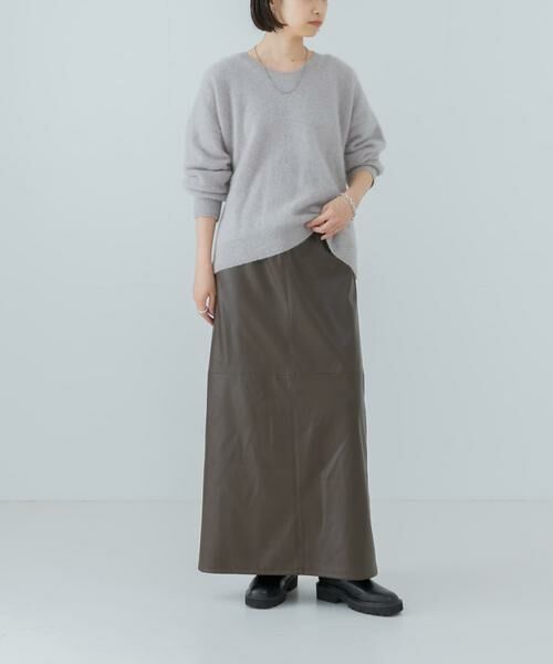 URBAN RESEARCH / アーバンリサーチ スカート | レザーライクマキシスカート | 詳細7